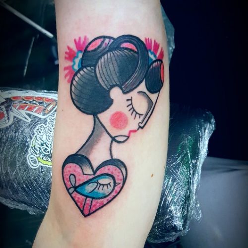 Tatuaggi Geisha braccio Modena